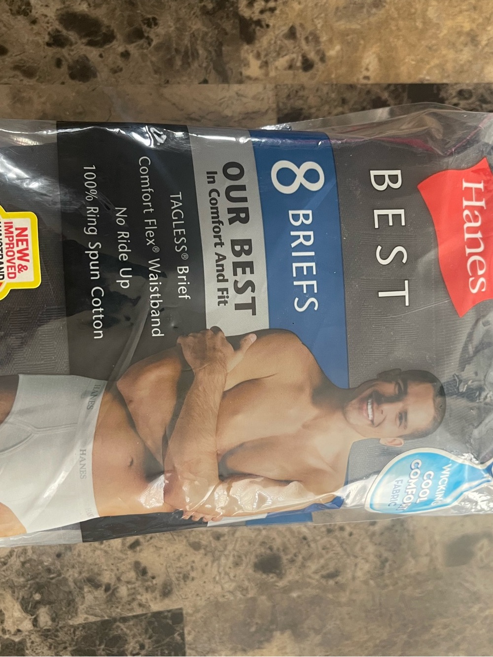Hanes Men's Briefs Pack - Gray, White and Black